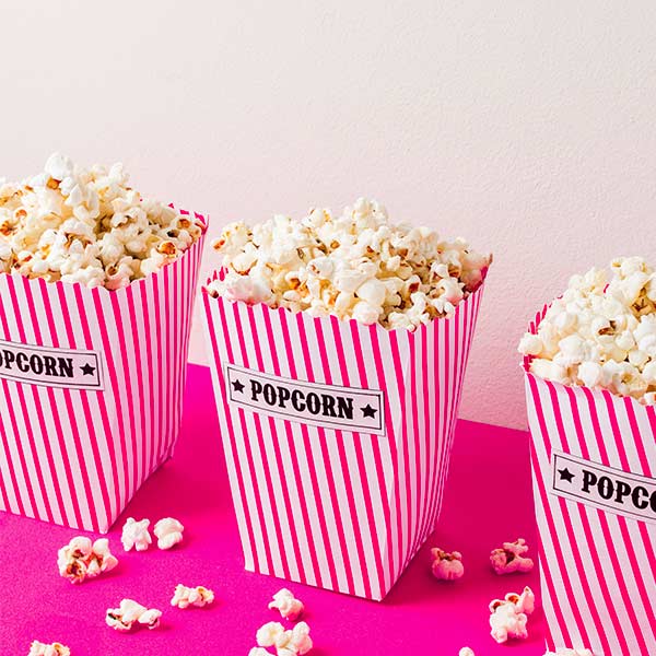 popcorn boxes pink